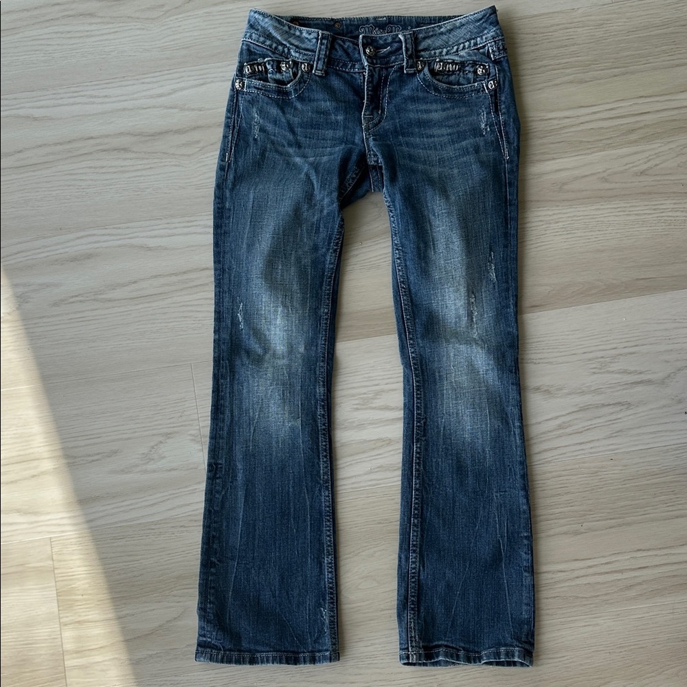 Miss Me Dark Blue Boot Cut Jeans